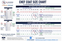 Veste de Chef Uniforme de Cuisine Homme Femme Restaurant Bar/Restauration Couleur et Taille Personnalisées Broderie Production de Vêtements Fournisseur en Gros