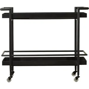 Carrito de Metal Hecho a Mano de Última Tendencia, Elegante Carrito de Bebidas de Metal Hecho a Mano, Plateado, Seguro, de Zaid Exports - Product Image 5