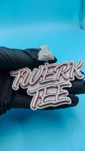 Colgante de Letra Chapado en Oro de Plata de Ley 925 de Calidad Premium con Diamantes Certificados IGI, Joyería Iced a Precio Competitivo - Product Image 3