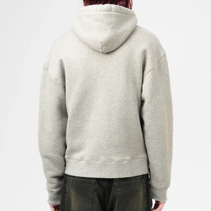 Sudadera Informal Nueva con Capucha y Cierre de Cremallera, Color Gris, Corte Regular, 100% Algodón, Felpa Francesa, Ropa Informal de Otoño - Product Image 5