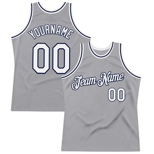 Camiseta de Baloncesto Sublimada Personalizada, con Malla, Gris con Detalles Azules, Nombre del Equipo y Número, Unisex, para Adultos, Transpirable, sin Mangas - Product Image 2