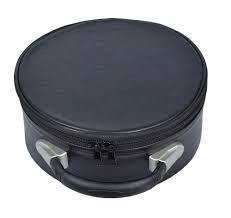Estuche para Gorra de Masonería, Diseño de Corona Bordada con Hilos Metálicos, Imitación Cuero Negro, para Transporte y Almacenamiento - Product Image 6