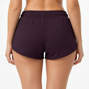 Women's 100% Cotton Summer Shorts for Sports Fitness Yoga Gym-Quick Dry Anti-Wrinkle Elastic Waist Women Shorts - Product Image 3