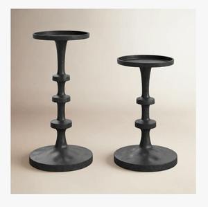 High Quality Black Metal <b>Candle</b> Holder Set Cylindrical Design Modern Tabletop <b>Candle</b> Stand for Home Wedding Event At <b>Cheap</b> Price - Product Image 4