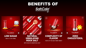 Refresco de Sal Marrón Bajo en Carbohidratos HALAL con Sal del Himalaya, Refresco Carbonatado de 0.32L, Listo para Enviar en Envase de Lata, Producto de Malasia - Product Image 3