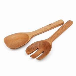 Venta al por mayor de fábrica: Cuchara de cocina de teca pulida, cuchara de madera para servir arroz, espátula de teca antiadherente, pala para arroz, cuchara para sopa - Product Image 1