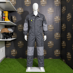 Construction Uniform Custom <b>Mens</b> Industrial Workwear Coveralls Cotton Utility <b>Jumpsuit</b> Long Sleeve Factory Worker Mechanic - Product Image 5