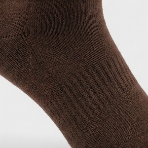 Men's Crew <b>Socks</b> Solid <b>Brown</b> Knitted Regular Style Daily Wear - Product Image 5
