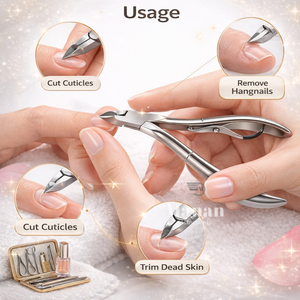 Coupe-cuticules professionnel de haute qualité en acier inoxydable durable, OEM, pour manucure et pédicure, soin des ongles de précision - Product Image 5