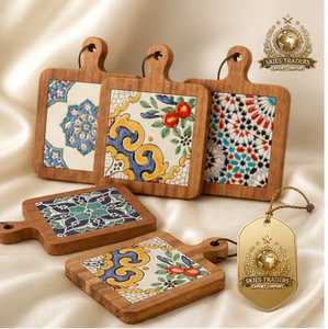 Black Metal Wire Trivet With Hexagon Wooden Center Hot Pot Holder <b>Heat</b> <b>Resistant</b> <b>Table</b> <b>Protector</b> - Product Image 3