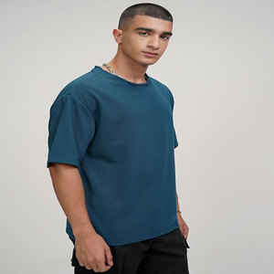 เสื้อยืดลำลองทรงโอเวอร์ไซส์สำหรับผู้ชายเสื้อสไตล์ฮิปฮอปผ้าเจอร์ซีย์ระบายอากาศได้ดีผ้าฝ้าย100% ออกแบบโลโก้ได้ตามต้องการ - Product Image 3