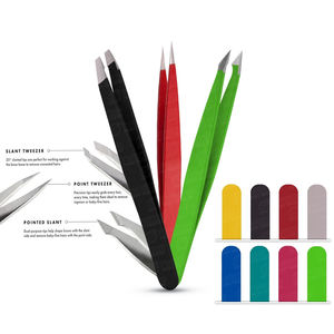 Pinzas de Precisión de Acero Inoxidable para Extensión de Pestañas y Cuidado de Cejas, Mango de Lujo Cómodo, Directo de Fábrica - Product Image 3