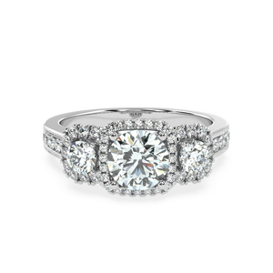 1,38 карат G Цвет VS1 прозрачное бриллиантовое кольцо с натуральным бриллиантом - Product Image 3