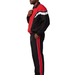 ชุดเซ็ทเสื้อแจ็คเก็ตและกางเกงขายาวผ้าฝ้าย 100% แบบมีซิป ลายโลโก้แบบกำหนดเอง สำหรับฤดูหนาว ดีไซน์แบบแพทช์เวิร์ค พรีเมียม กันลม - Product Image 1