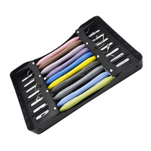 Lot de 10 instruments dentaires manuels réutilisables en silicone pour composites, avec cassette de rangement, certifiés CE ISO, fournisseur en gros OEM ODM - Product Image 3