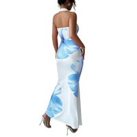 Robe longue décontractée pour femme, style bodycon, élégante, à motif floral, collection 2026, fabrication OEM, logo personnalisé