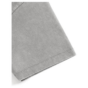 Polo vintage oversize pour homme en coton délavé, coupe épaules tombantes, style streetwear tendance, confortable, ample et décontracté, doux - Product Image 6
