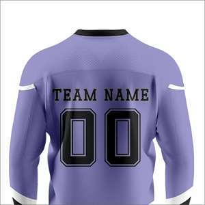 Camiseta de Hockey sobre Hielo Personalizada para Hombre, Cuello en V, Manga Larga, Absorbe la Humedad, 100% Poliéster, Impresión Sublimada, Nombre y Número del Equipo, Venta al Por Mayor - Product Image 5