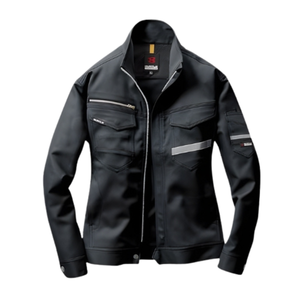 SOLDES Veste de travail en sergé extensible nylon/coton Burtle 9071R, style vêtement de travail, réfléchissante, durable, vêtement d'extérieur industriel, directement du Japon - Product Image 4