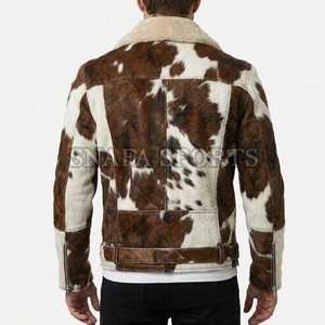 Light Weight Stylish Breathable Cowhide <b>Leather</b> <b>Jacket</b> Premium Quality Top Selling Hair on <b>Leather</b> <b>Jackets</b> - Product Image 2