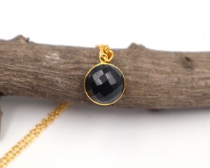 Natural Round Black Tourmaline <b>Necklace</b> Crystal Gemstone Pendant Handmade Healing Jewelry Gift <b>for</b> Women <b>Men</b> - Product Image 4