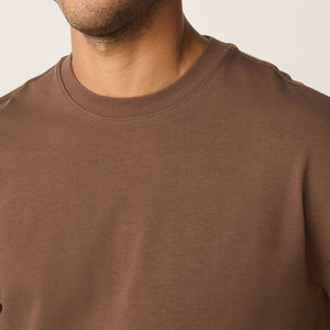 T-shirt col rond en coton décontracté à manches courtes, doux, style streetwear, vêtements de mode, vente en gros - Product Image 5