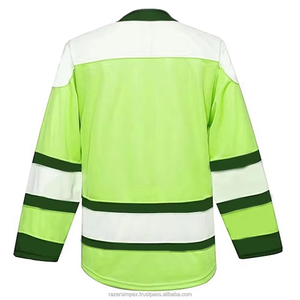 Jersey de Hockey sobre Hielo Personalizado para Hombre Adulto, 100% Poliéster, Impresión por Transferencia de Calor, Transpirable, de Secado Rápido, Antibacterial y Ecológico - Product Image 3