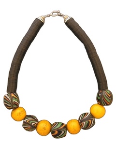 Collar de calidad hecho a mano magenta y azul, nueva moda, cuentas de semillas de cristal, cadena de hebra de pieza llamativa para ocasiones de boda - Product Image 4