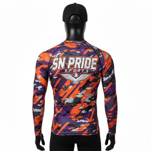 New Arrival Lightweight Breathable Eco-Friendly Unisex MMA Rash Guard Long Sleeve Quick Dry Customized Color/Logo High Quality - Product Image 3