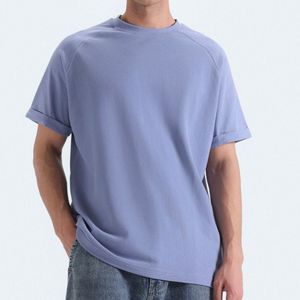 T-shirts personnalisés 100 % coton à imprimé numérique pour hommes, col rond, coupe oversize, manches courtes, logo frontal, lettres, anti-UV, respirants, écologiques - Product Image 2