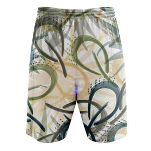 Shorts de plage pour hommes avec logo personnalisé, imperméables, extensibles dans 4 directions, mi-cuisse, sexy, grandes tailles, avec motif de short de bain - Product Image 2