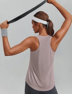 Débardeur Femme Tendance Sans Manches Décontracté Été Doux Extensible Respirant Spandex/Polyester Côtelé Ajusté Uni Tricoté ODM - Product Image 5