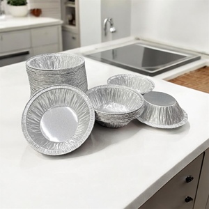 Viet Nam Fabricant 70*20 45ml Cercle En Aluminium Tarte Aux Oeufs Cuisson Tasses Restaurant Feuille Conteneur pour Dessert - Product Image 4