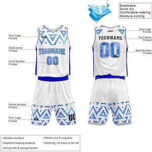 Tenue de basketball, maillot de basketball, ensemble de sport, logo imprimé personnalisé de haute qualité, nom, maillot pour hommes et jeunes, uniformes de basketball - Product Image 4
