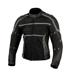 Chaqueta de Motociclismo para Hombre, Negra, Ropa Protectora para Motociclistas con Armadura, Chaqueta de Motociclismo Transpirable de Malla para Verano - Product Image 1