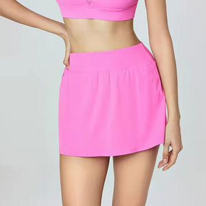 Sunscreen Breathable Spandex/Nylon Tennis Skirt Spring Summer New High Waist Sports Pleated Wholesale Tennis Skirts - Product Image 5