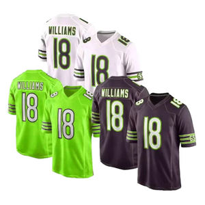 Produits très demandés de qualité supérieure personnalisés # 18 maillots de football américain cousus Williams - Product Image 1