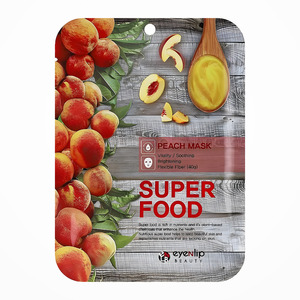 Mascarilla facial coreana K-Beauty Superfood Peach Mask 10 piezas Hecho en Corea cuidado de la piel mascarilla en lámina funcional para el rostro - Product Image 6