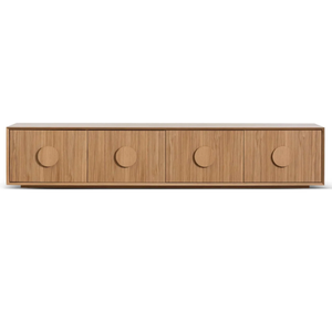 Mueble para TV de Madera de Teca Sólida, Estilo Escandinavo Minimalista, Ecológico y Duradero, Mueble para Almacenamiento de Equipos Multimedia - Product Image 5