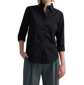 Camisa Blanca Extra Grande para Mujer, Manga Larga, Cierre de Botones, Corte Holgado, Cuello Camisero, Blusa Informal para Oficina - Product Image 5