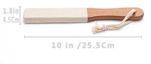 Râpe à pieds ergonomique en bois de hêtre UBI, double face, avec papier abrasif, anti-callosités, durable et résistant aux bris, pour usage domestique - Product Image 3