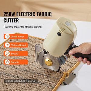 Taglierina Elettrica Rotante per Tessuti 250W, Spessore di Taglio 2,8 cm, Lama di Ricambio Ottagonale, Nuova Condizione per Tagliare Stoffe - Product Image 2