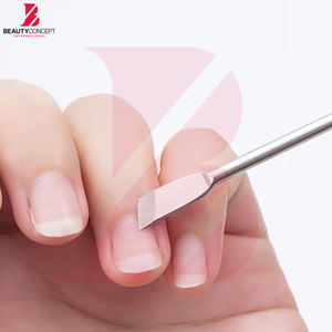 Empujador de cutículas de doble punta de acero inoxidable para el cuidado de las uñas, diseñado para eliminar la piel muerta, herramientas de manicura para uso en salones. - Product Image 4