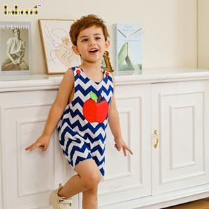 Lovely Apple Applique Boy Jon Ensemble de vêtements-100% Coton Vêtements pour enfants BB2115 par Babeeni - Product Image 1