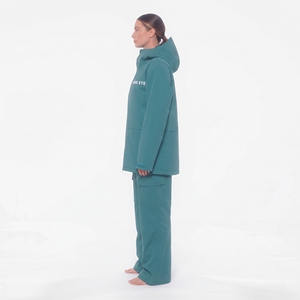 Veste de ski imperméable pour femme Hawk Eye, à capuche, fermeture éclair sur le devant, logo, couleur turquoise, vêtements d'hiver pour l'extérieur - Product Image 6