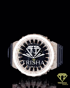 Reloj de Lujo con Diamantes Moissanite VVS en Plata de Ley 925, Estilo Hip Hop para Hombre - Product Image 1