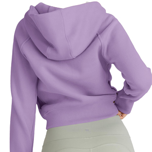 Sweat à capuche zippé personnalisé pour hommes et femmes, en polaire brossée chaude, entièrement zippé, décontracté, pour l'hiver, vente en gros, fabricant pour femmes - Product Image 5