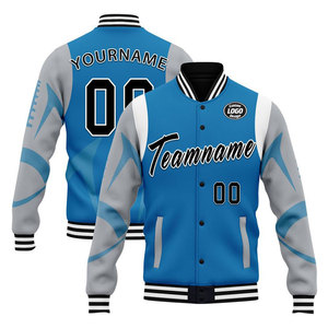 Veste de baseball personnalisée pour homme, tissu durable en coton et polyester, design tendance, ourlet et poignets côtelés, respirante, fabrication OEM, faible MOQ - Product Image 6