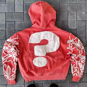 Nouveau modèle 2026 Sweat à capuche court entièrement zippé pour homme, 100% Coton, Séchage rapide, Respirant, Haute qualité, Logo personnalisé, Coupe oversize, Style streetwear - Product Image 2