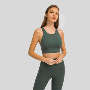 Soutien-gorge de yoga push-up pour femme, bretelles croisées, couleur unie, idéal pour le sport et le fitness – Collection été en promotion - Product Image 5